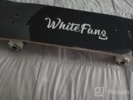 картинка 1 прикреплена к отзыву WhiteFang Skateboards For Beginners, Complete Skateboard 31 X 7.88, 7 Layer Canadian Maple Double Kick Concave Standard And Tricks Skateboards For Kids And Beginners от Caleb Eichbauer