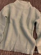 img 1 attached to Stay Cozy With Imily Bela Girls' Long Sleeve Knit Sweaters With Mock Neck Collar review by Jessica Morris