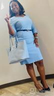 img 1 attached to Look Chic And Professional In MUXXN Women'S Sweetheart Neck Pencil Dress review by Nuntawat Bridges