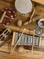 img 1 attached to Eco-Friendly Toddler Musical Instruments Set - International Natural Wooden Music Toy For Kids And Preschoolers With Storage Bag, Perfect For Fun And Educational Playtime review by Tony Beale