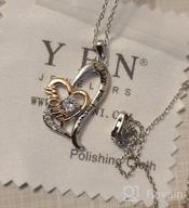 img 1 attached to YFN Nana Mom Gifts: 925 Sterling Silver Mother and Child Love Heart Pendant Necklace - Perfect Jewelry Gifts for Grandmother, Mom, Daughter, and Wife review by Thomas Unruh