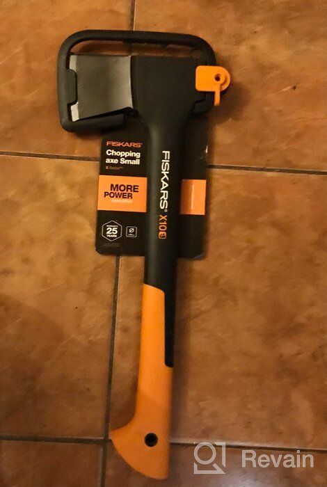 img 1 attached to 🪓 FISKARS X10-S Carpenter's Ax in Sleek Black/Orange - High-Performance Wood Cutting Tool review by Janis Endzelins ᠌