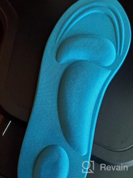 img 1 attached to Women'S 5D Sponge Arch Support Insoles: 2 Pairs Blue, Breathable & Massaging For Foot Pain Relief! review by Oscar Colangelo