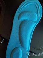 картинка 1 прикреплена к отзыву Женские стельки 5D Sponge Arch Support Insoles: 2 пары синие, дышащие и массажные для облегчения боли в ногах! от Oscar Colangelo