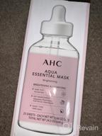 img 1 attached to AHC Face Mask Aqua Essentials Hydrating And Brightening For Dull Skin 100% Cotton Sheet, 5 Count review by David Strawn