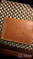 img 1 attached to Stay Secured In Style: Men'S RFID Leather Wallet With ID Window And Coin Pocket In Carbon Black And Orange By Boshiho review by Eric Fuego
