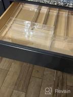 img 1 attached to 30-Pack Desk Drawer Organizer With 7 Sizes And Non-Slip Pads For Bathroom, Makeup, Bedroom, Kitchen, Office Supplies, And Crafts - Clear Trays For Optimal Storage And Organization By JARLINK review by Nicole Parker