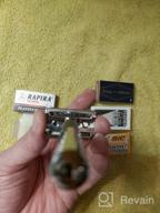 img 1 attached to Chrome Plated King C. Gillette Double Edge 🪒 Safety Razor Handle with 5 Platinum Coated Refills Pack review by Rimba