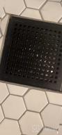 img 1 attached to 6-Inch Square Shower Drain With Quadrato Pattern Grate - Brushed 304 Stainless Steel, Watermark&CUPC Certified, Black | Neodrain review by Jeffrey Dunn