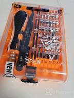 img 1 attached to JAKEMY 69 In 1 Precision Ratchet Screwdriver Set For Household Repairs And Maintenance - Magnetic, Rotatable, And Disassemble Tool Kit For Furniture, Cars, Computers, And Electronics review by Bryan Maignan