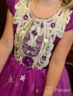 img 1 attached to Princess Embroidery Pageant Communion Birthday Girls' Clothing and Dresses review by Julie Brown