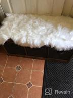 img 1 attached to Faux Fur Rectangle Area Rug 2X3Ft Khaki - Indoor Chair Cover, Bedroom Floor Sofa Living Room review by Ronald Wheeler