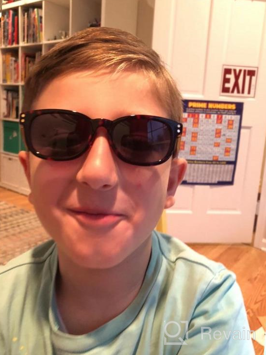 img 1 attached to 🕶️ Polarized Toddler Sunglasses: Stylish Toucca Kids Eyewear, Perfect for Ages 2-6 review by Robert Larris