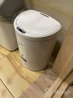 img 1 attached to 🗑️ Xiaomi Ninestars Sensor Trash Can: 10L White Bucket for Smart Waste Disposal review by Ada Wado ᠌