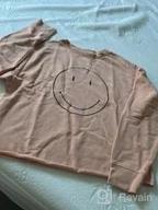 img 1 attached to Smiley Graphic Crewneck Sweatshirt For Women - Long Sleeve Casual Pullover Top With Happy Face Design review by Edy Yukface