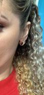 картинка 1 прикреплена к отзыву Fettero Women'S Gold Huggie Hoop Earrings - Dainty & Hypoallergenic With Beaded, Circle, Spike, Snake, Heart, Lightning & CZ Designs от Nicole Houston