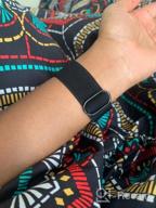 img 1 attached to Fitbit Versa/Versa 2 Bands For Women Men - Adjustable Elastic Nylon Fabric Replacement Strap, Compatible With Versa Lite Edition Stretchy Solo Loop Bracelet Wristband Accessories By TOYOUTHS review by Matthew Gonzales
