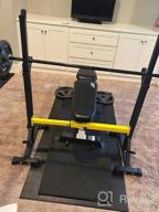 img 1 attached to 550Lbs Adjustable Squat Rack Stand, Barbell Rack, Bench Press Home Gym Weight Rack Stand By BangTong&Li review by Jason Rawls