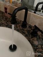 img 1 attached to Oil Rubbed Bronze Widespread Bathroom Faucet With Drain And Supply Lines - Retro 2-Handled Vanity Faucet For 3-Hole Sink Basin By WOWOW review by Lance Gunn