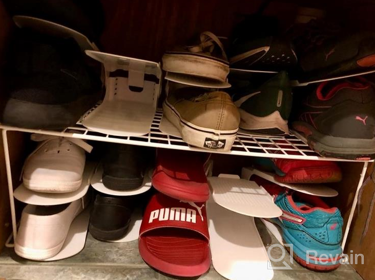 img 1 attached to Upgrade Your Closet Organization With Neprock'S Shoe Slots Organizer - 20 Pack Of Adjustable Shoe Stackers In White - Save 50% Of Space With Our Shoe Storage Solutions review by Mike Pettigrew