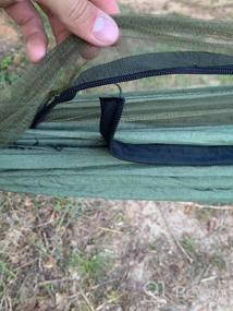 img 6 attached to KEPEAK Camping Hammock: Lightweight Nylon Portable Netting For Backpacking, Travel & Beach!