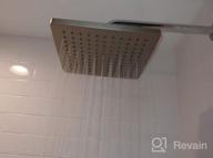 img 1 attached to Gabrylly 10" Stainless Steel Rainfall Ceiling Mount Shower Head, Chrome Finish, 2.5 GPM Water Flow review by Richard Bowens