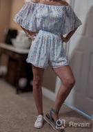 img 1 attached to Boho Chic: Stunning Floral Off-Shoulder Summer Romper For Women By Fixmatti review by Mario Haan