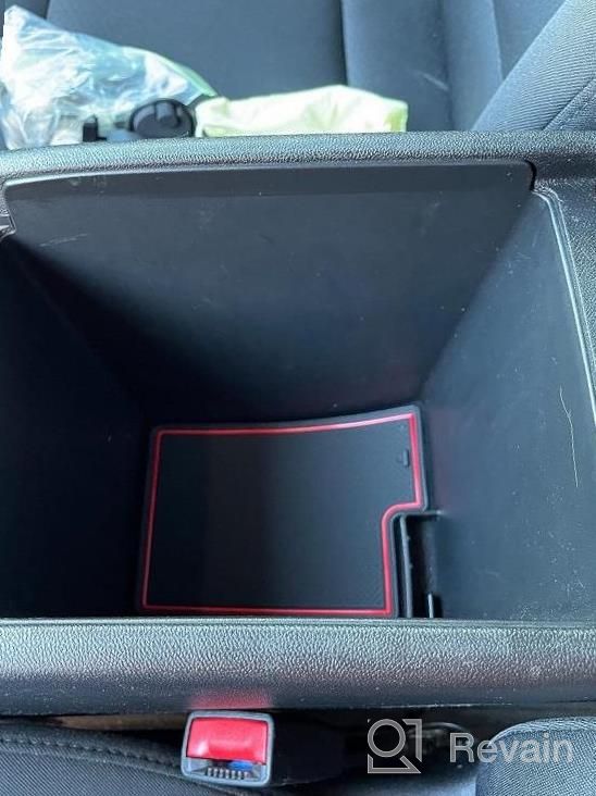 img 1 attached to 17Pcs Red Anti Dust Mats Set For Chevy Malibu 2017-2022 Accessories - Cup Holder Pads, Door Pocket Liners & Console Inserts review by Dave Baker