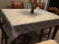 img 1 attached to UFRIDAY Light Grey Rectangular Tablecloth - 60X84 Inches For Rectangle Tables review by Charles Jenkins