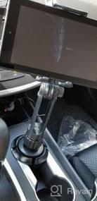 img 5 attached to IKross 2-In-1 Cup Mount Holder: Perfectly Secure Tablet And Smartphone Holder For Your Car