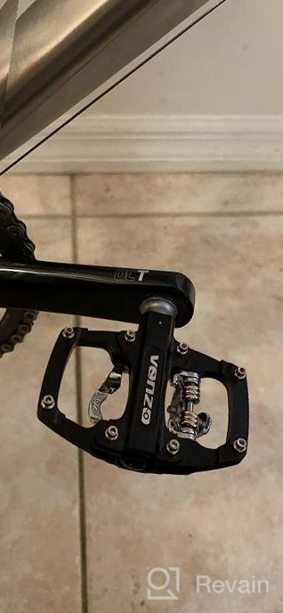 img 1 attached to Versatile Venzo Platform Pedals: Clipless And Dual Function For Mountain, Road, And Trekking Bikes With Shimano SPD Compatibility review by Jason Wright
