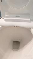img 1 attached to Bio Bidet Slim One Bidet Toilet Seat, Round, White review by Anthony Rael