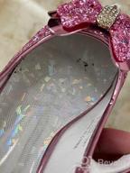 img 1 attached to Sparkling Style: Walofou Glitter Princess Ballerina Iridescent Girls' Flats review by Nicole Nelson