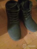 img 1 attached to Hiker Chic: Waterproof Women'S Ankle Boots With Combat Style And Low Heel review by Sheryl Lockwood