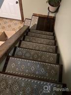 img 1 attached to Stylish & Safe: Sussexhome Carpet Stair Treads For Wooden Steps - 4-Pack Of Self-Adhesive, Pet & Kid-Friendly Indoor Treads To Prevent Slipping review by Brian Evans