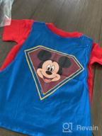 img 1 attached to Disney Boys' Mickey Mouse Super Short Sleeve Cape T-Shirt: Unleash Your Inner Superhero! review by Dave Johnson