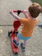 img 1 attached to 🛴 Adjustable Height Kick Scooters for Kids Ages 3-5 (Suitable for 2-12 Year Old) - Foldable, Removable Seat, LED Light Wheels, Rear Brake, Wide Standing Board - Perfect for Outdoor Activities - Boys/Girls Scooter review by Jacob Kuntz