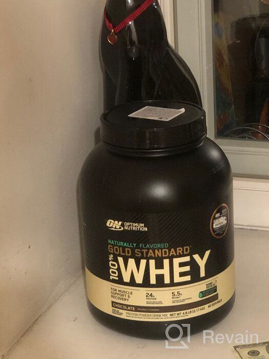 img 1 attached to Protein Optimum Nutrition 100% Whey Gold Standard Naturally Flavored, 2273g, chocolate review by Celina Repalla Bogoc ᠌