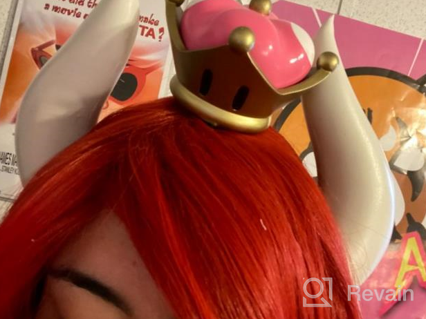 img 1 attached to White Cosplay Horns With Clips For Bowsette Costume, Overlord Albedo, Or Halloween - C-ZOFEK Accessory review by Joshua Pilla