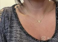 img 1 attached to Sterling Silver Bee Gold Coin Pendant Choker Necklace with Crystal CZ Diamond - Perfect Gift for Women, Teen Girls, and BFFs! review by Thunder Ballman