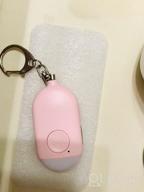img 1 attached to Rechargeable 130 DB Emergency Personal Alarm Keychain With LED Light - SOS Safety Alert Device For Women, Kids, Elderly & Joggers By WETEN (Blue) review by David Perry