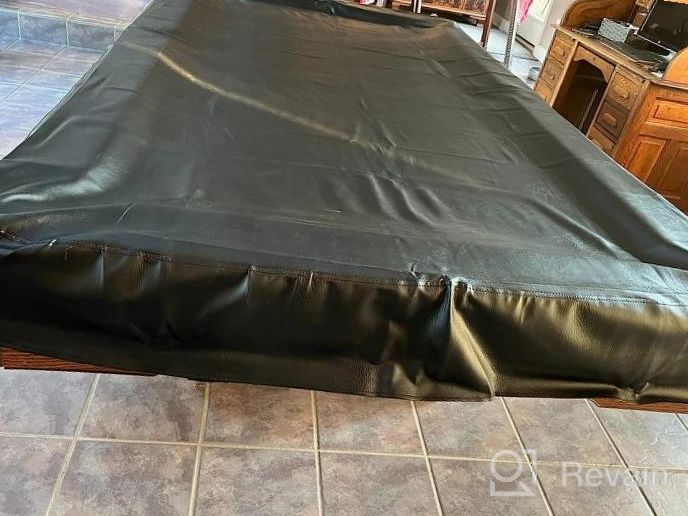 img 1 attached to Kohree 7/8/9FT Heavy Duty Leatherette Pool Table Cover - Waterproof & UV Protection For All Sizes! review by Anden Turn