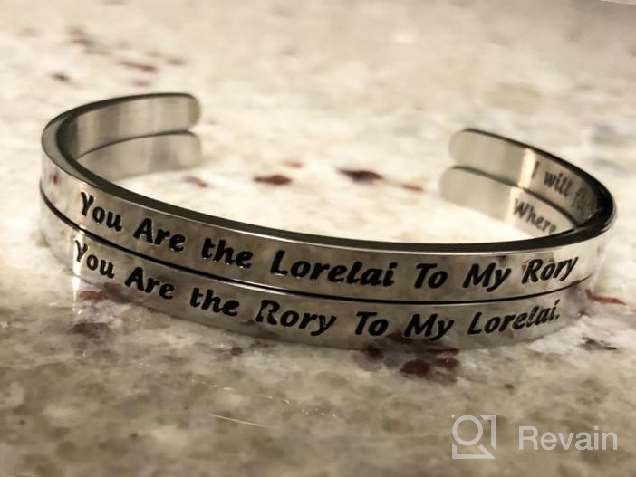 img 1 attached to 👩 Mother Daughter Keychain Set - Perfect Gift for Best Friends, Sisters. You Are the Lorelai To My Rory - Ideal Mother Daughter Gift review by Randy Butler