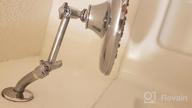 img 1 attached to Upgrade Your Shower Experience With An Adjustable Brass Shower Arm Extender, Height Adjustable For High Rise Or Lower Rainfall Showerheads In Matte Black Finish review by Raysean Forth