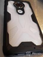 img 1 attached to Moto G7 Case By Poetic - Premium Hybrid Protective Bumper Cover, Military Grade Drop Tested, Affinity Series (NOT Compatible With Moto G7 Power Or Play), Frost Clear/Black review by Amber Adams