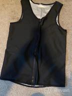 img 1 attached to Men'S NonEcho Sweat Sauna Waist Trainer Vest With Zipper - Body Shaper And Workout Tank Top For Enhanced Training Results review by Mike Meyers