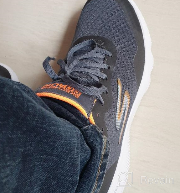 img 1 attached to Skechers FOCUS 55169 Sneaker Charcoal Orange Men's Shoes review by Daniel Pyfer