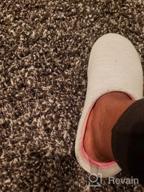 img 1 attached to RockDove Women'S Birdseye Knit Memory Foam Slipper - Comfort & Style Combined! review by Tara May