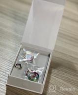 img 1 attached to Hoop Earrings Set in Multiple Colors - Titanium Steel, Classic Circle Design, Sizes 10mm, 12mm, 💍 and 14mm - Surgical Steel, 3 Pair Gift for Women and Girls - Comes with Jewelry Box (F1812) review by Paul Martindale