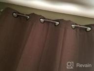 img 1 attached to Grey Thermal Insulated Grommet Window Blackout Curtains Panels - 1 Pair 52X84 Inch + 2 Tie Backs review by Gerald Munajj